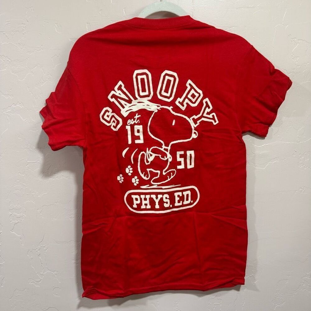 New Snoopy & Woodstock Red Cotton Tee - Picture 3 of 4
